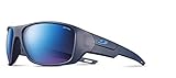 Julbo Rookie 2 Kids Sunglasses, Blue Frame - Smoke Lens w/Gold/Pink Mirror