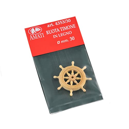  Generico Amati Ruota Timone in Legno mm. 30 (1 pz) Art. 4353/30