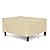 SunPatio Outdoor Ottoman Cover, Heavy Duty Waterproof Rectangular Coffee Table Cover, Patio Furniture Side Table Cover, All Weather Protection, 40" L x 30" W x 18" H, Beige
