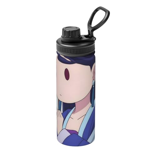 薬屋のひとりごと (14) マグボトル 水筒 530ml 大容量 真空 断熱 保温 保冷 スポーツボトル 直飲み スクリュー 2重構造 広口 魔法瓶 ハンドル付 おしゃれ 軽量 大人 子供用 山登り 運動 旅行 キャンプ スポーツ アウトドア 洗いやすい