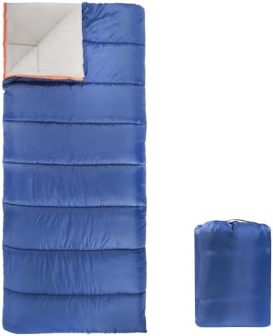 �鶹�� Basics 0°C Cool Weather Sleeping Bag, 191 x 84 Centimeters, Blue