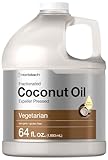 Horbäach Coconut Oil for Cooking | Liquid | 64 oz | Fractionated & Unflavored | Keto Friendly | Vegetarian, Non-GMO & Gluten Free