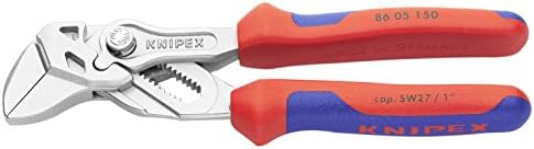 Knipex Szczypce-klucz szczypce i klucz w jednym narzędziu chromowane, z tworzywa sztucznego, powlekane 180 mm karta do sprzedaży w systemie (samoobsługi/blister) 86 03 180 SB
