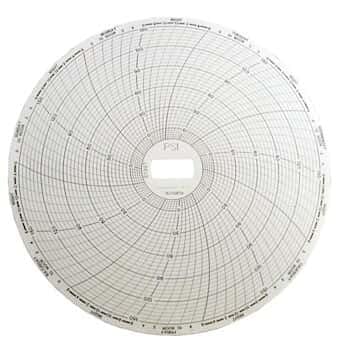 Davis 6 (in) Circular Chart Recorder Paper, 7 Day, 0 to 150 psi; 60/Box