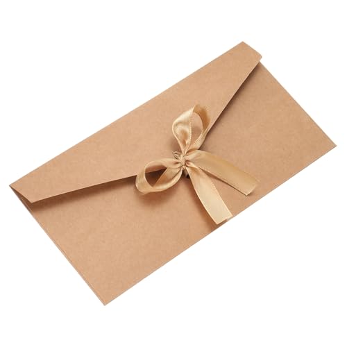Enveloppe avec noeud cadeau pour pochette surprise et petits mots d'amour