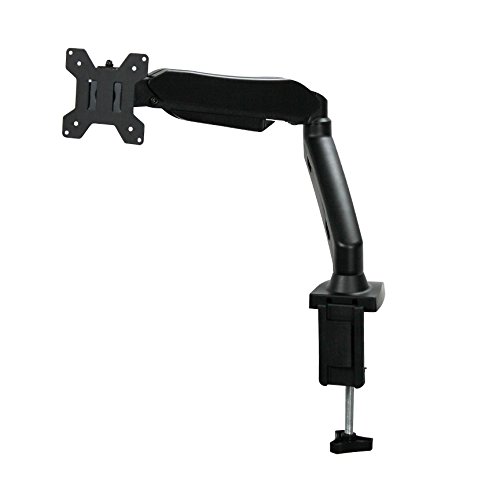 NavePointFully Adjustable Gas Spring C-Clamp LCD Monitor Sit-Stand Desk Mount up to 27"