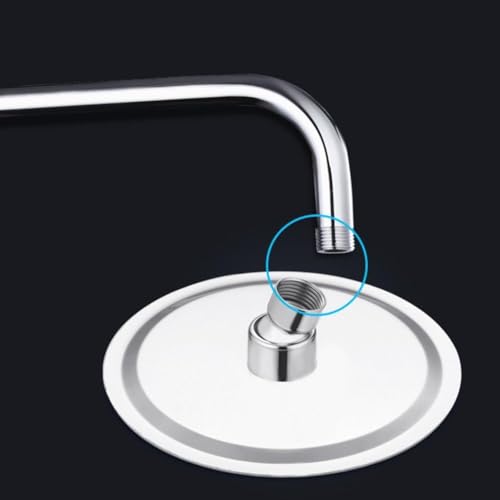 Pommeau de douche en acier inoxydable avec rotule orientable durable - 3