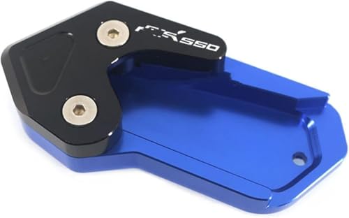 Béquille latérale de moto pour Kymco AK550 2017-2019 pad d'extension de support bleu