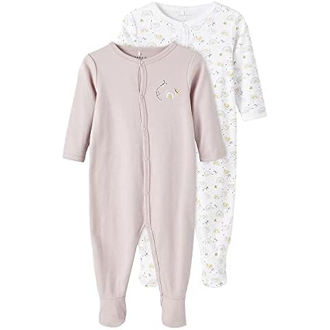 NAME IT Baby Girls' Rainbow Sleepsuit Set Cover