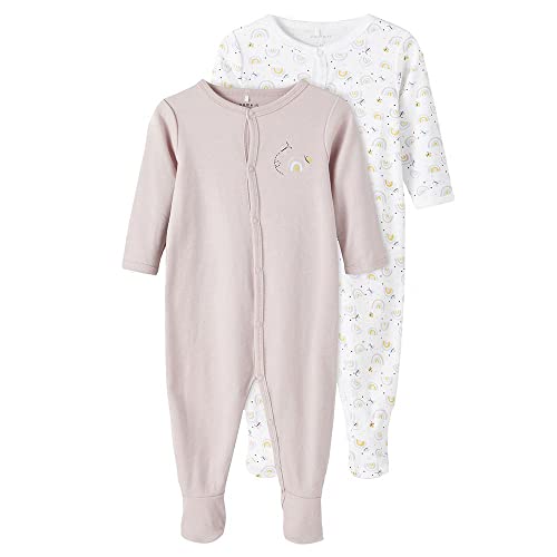 NAME IT Baby Schlafanzug Doppelpack für Mädchen