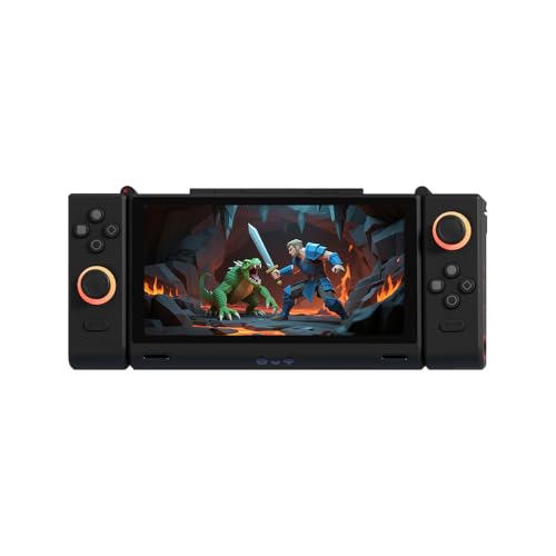 ONEXSUGAR Dual OLED Screen Handheld Game Console, with Snapdragon G3 Gen 3 Gaming Processor, 16GB + 512GB Storage,Android 14 ,Support Retro Games & Android Mobile Gaming (Black)
