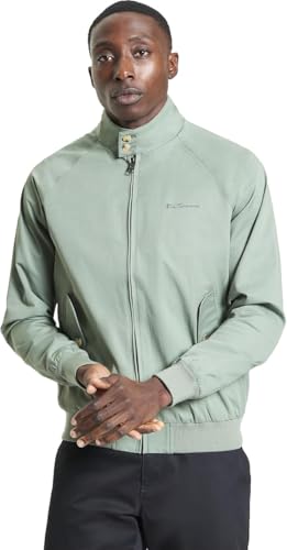 Veste Harrington Ben Sherman kaki pâle 4XL pour homme