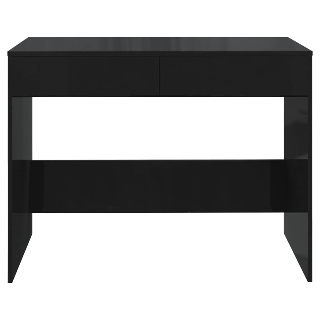 Scrivania nera 101 x 50 x 76,5 cm, materiale in legno, robusto tavolo per computer per casa, ufficio, giochi, cameretta dei bambini, ideale per scrivere e studiare