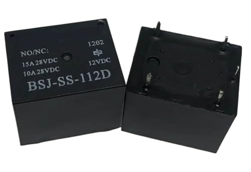 Relé BSJ-SS-112D 12V 385ohm de 5 pines para control electrónico 2