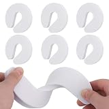 MUNZE Fermaporta Protezione Bambini 8 Pezzi Bianco Standard Gommapiuma Morbido Flessibile