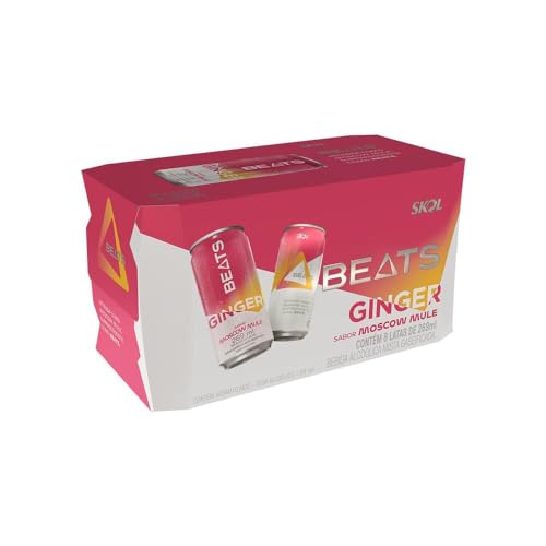Pack de Drink Pronto Beats Drinks Ginger Sabor Moscow Mule 269ml Lata 8 Unidades