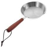TOYANDONA Sartén Práctica de Acero Inoxidable Mini 12 CM Sartén Plana Antiadherente para Crepas y Leche Herramienta de Cocina Ligera para Cocinar en Casa o Restaurantes