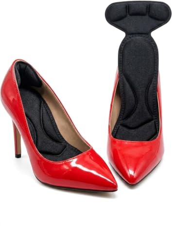 TERNOS, Semelles Gel Noires Talons Femme – Soulage Avant-Pied et Talon – Invisibles, Confortables et Antidérapantes – Idéales Chaussures Noires, Travail, Soirée