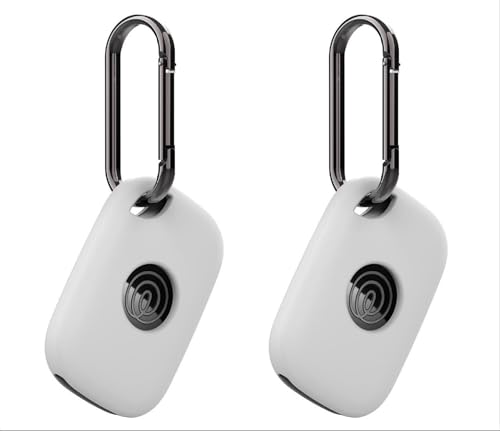 Giopuey Cover Compatibile Con Tile By Life360 Pro (2024), 2 Pack Cilicone Custodia, Ultrasottile Case Cover, Antiurto, Resistente Ai Graffi - Bianco