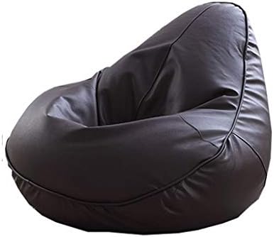 WYBFZTT-188 Leather Lazy Sofas Cover Chairs Without Filler Linen Cloth Lounger Seat Bean Bag Pouf Puff Couch Tatami Living Room