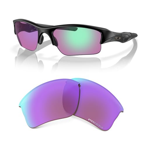 Image of Oakley Flak Jacket XLJ OO9009 Replacement Lenses for Men for Women | In Black Iridium, Prizm Daily & Prizm Golf. Polarized options available. Bonus 4-piece care kit included.