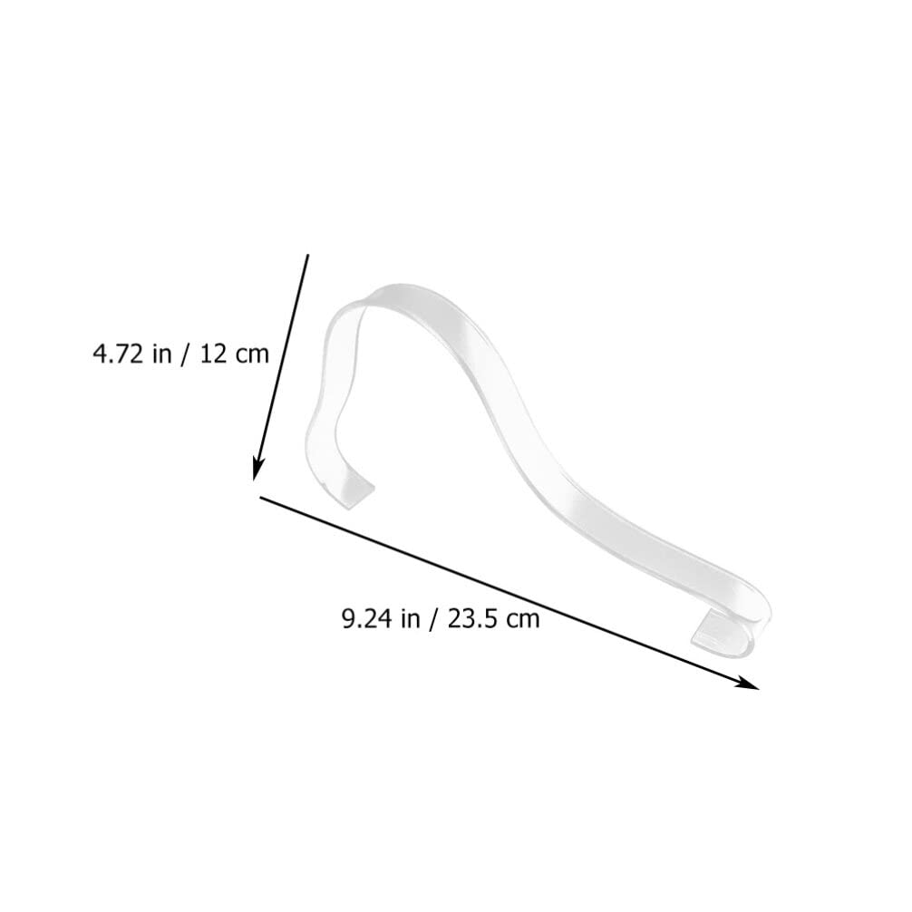 HOLIDYOYO 10Pcs Clear Acrylic Shoe Retail Shop Display Rack Show Stand Sandal Riser Support High Heel Shoe Display Stand Shoes Supporter Forms Inserts Shaper Forms Inserts Trees for Women