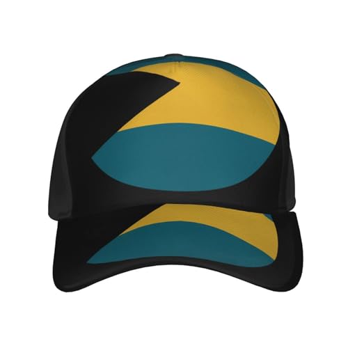Image of Vintage Nassau Bahamas Flags Baseball Caps Trucker Hat Cap Adjustible Sport Black