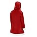 Family Christmas Cardigan Matching Sets Xmas Faux Fur Trim Warm Hoodies Coat Long Hooded Cardigan Jackets With Pockets #01-Red Small