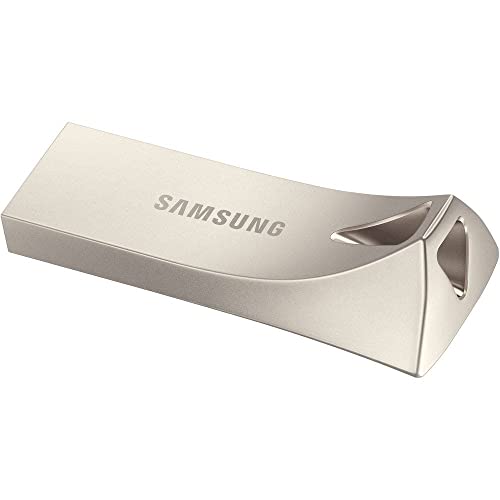 Image of Samsung USB Flash Drive Type-A BAR Plus (MUF-128BE3 /APC) 128GB 400MB /s Read 60MB /s Write Durable USB 3.1 Flash Drive- Metallic Grey