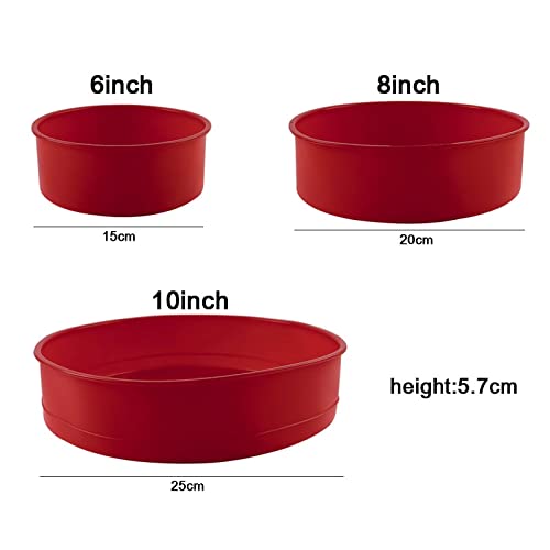 Moule Silicone 7 pcs cuisson de silicone moules pâtisserie muffin rond boulangerie de la boulangerie de silicone Moule Silicone Patisserie