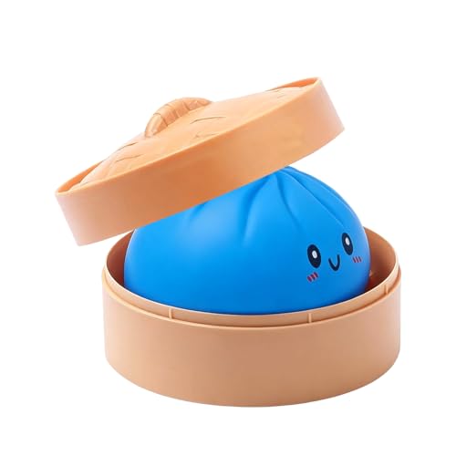 Squishy De Dumpling Gigante – Suave 9x9 Cm | Juguete Anti-estrés De Empanadilla Simulada | Blandito Portátil para Adultos Y Niños | Objeto De Relajación para Oficina, Estudio Y Paseos