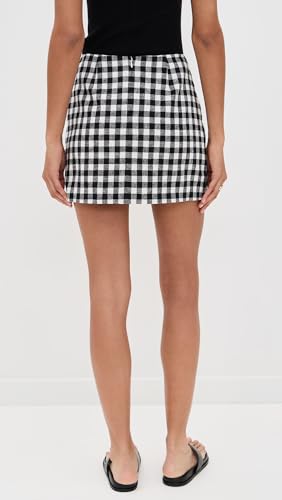 WAYF Women's Gracie Gingham Mini Skirt3