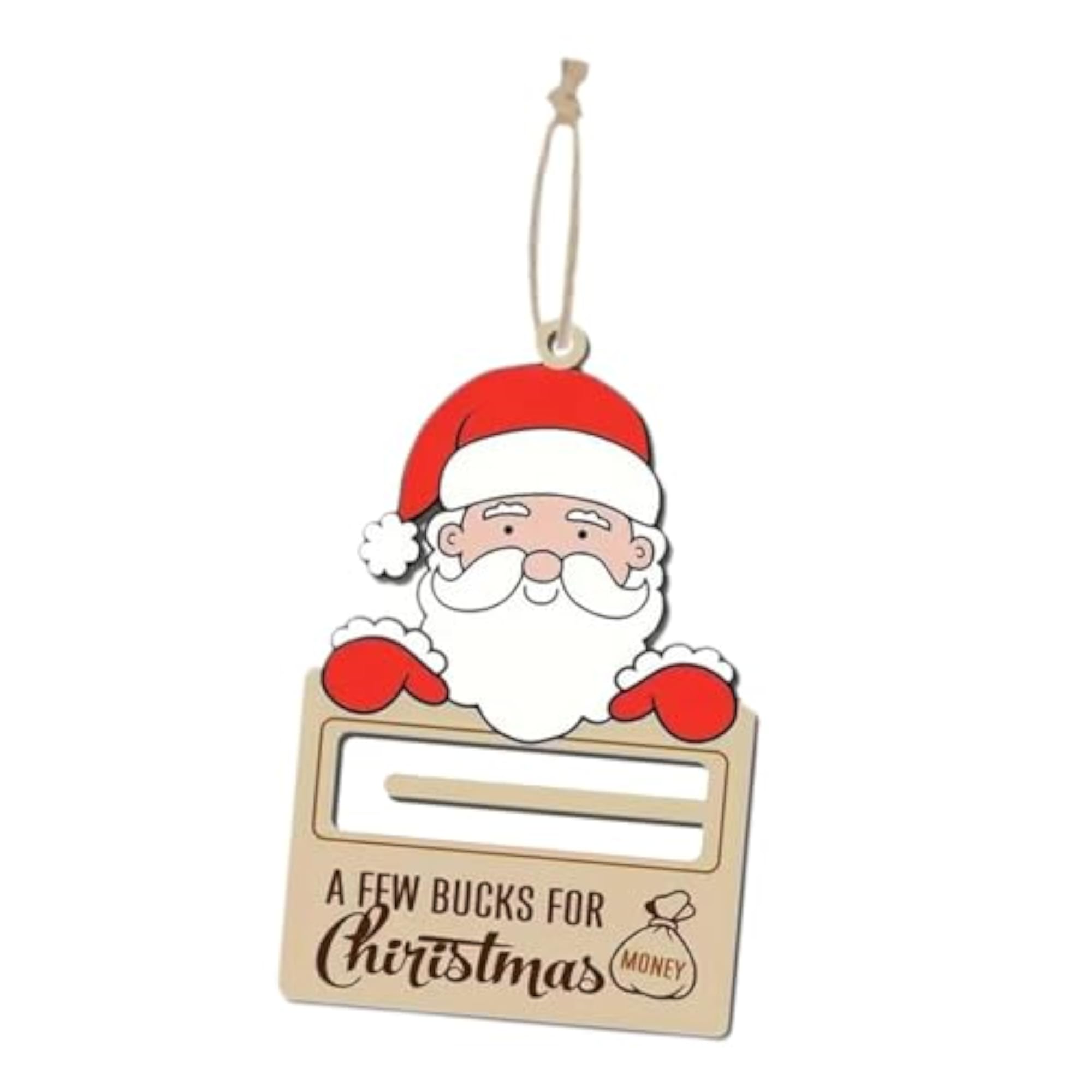3x Christmas Money Holder Practical Tree Pendant Decor for Party