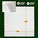 Golf Simulator Impact Screen for Training Indoor/Outdoor, 4mm Thickened Golf Impact Screen, Ultra Clear Impact Screen for Home with 46pcs Grommet Holes, 8 Size Options-9.8 ft x 9.8 ft