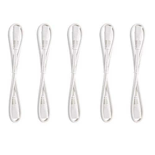 Maxxima 2 Ft. Extension Cable for Linkable Under Cabinet Lights, Combine up to 10 Feet per Pack (5 Pack)