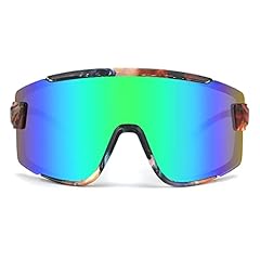 006 Brown Print Frame/Green Mirrored Lens