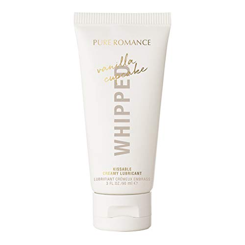 Pure Romance Whipped, Creamy Flavored Lubricant for Women and Men Who Want Tastier Intimate Interactions, Vanilla Cupcake, 3 Fl Oz