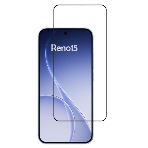 [2 Packs] Screen Protector for Oppo Reno15 F,Full Coverage Tempered Glass HD Clear Screen Guard for Oppo Reno15 F