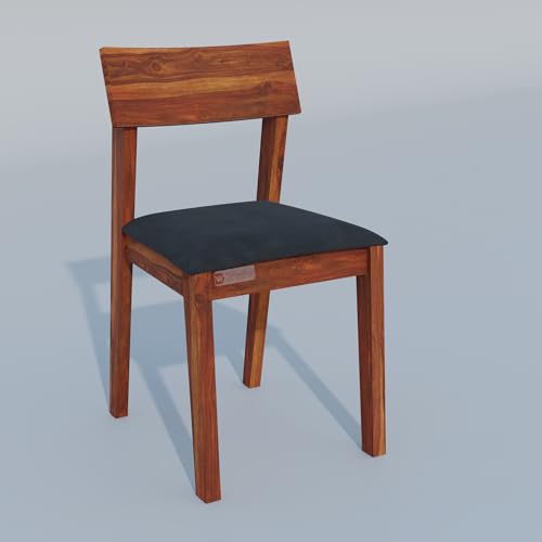Image of DRIFTINGWOOD Liana 6-Seater Dining Table Set - Sheesham Wood Natural Honey Finish with Table, 4 Cushioned Chairs & Bench - Ideal for Kitchen & Living Room - Assembly Required