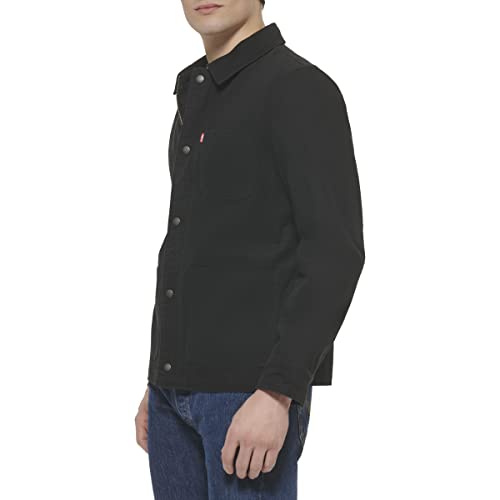 Levi's Men's Lightweight Cotton Shirt Jacket, Black2