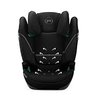 CYBEX Gold Kindersitz Solution S2 i-Fix, Für Autos mit und ohne ISOFIX, 100 - 150 cm, Ab ca. 3 bis 12 Jahre (15 - 50 kg), Moon Black – Ansicht 6
