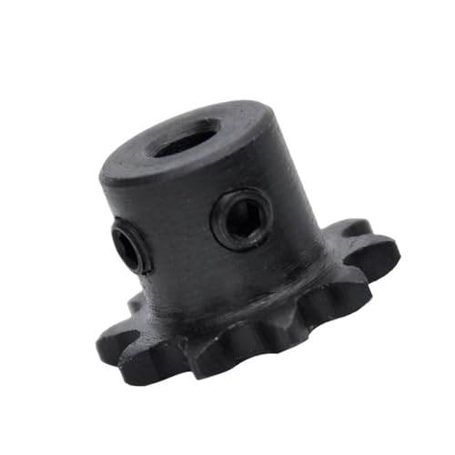 Bevel Gear Pinion Hardware Mechanical 04C 2 Points 35Teeth Chain Gear Bore 6mm 8mm 10mm 12mm 15mm Industrial Sprocket Wheel with Top Wire(12mm)