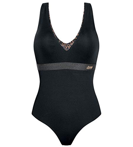 Body de sport Move Flow Light dos nageur respirant noir saumon 004