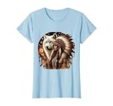 Coiffe indienne amérindienne. T-shirt graphique vintage amusant inspiré du sarcasme pour femme, t-shirts graphiques pour hommes, t-shirts graphiques pour adolescentes et t-shirts graphiques pour enfants adaptés pour toute l'année.