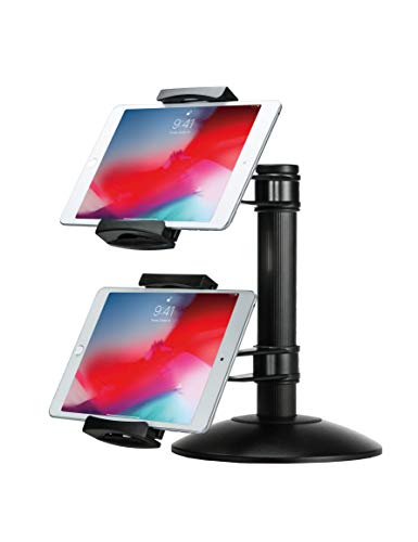 Dual Tablet Mount - CTA Quick-Connect Dual Tablet Mount with Height-Adjustable Arms for iPad Air 1-4, and Tablets up to 10” in Length (PAD-QC2M) #1