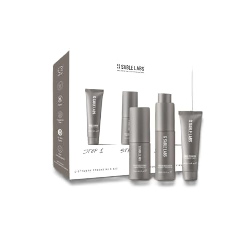 S’ABLE Labs – Essentials Discovery Set | Cleanse, Balance, Replenish | 3-Piece Set-Mini Sizes Qasil Cleanser, Black Seed Toner + Baobab Moisturizer | Melanin-Inclusive Skincare (Packaging May Vary)
