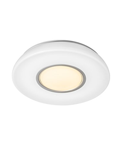 OSRAM 4058075055179 A++ to A, LED Deckenleuchte, Silara Duo - 4000 K, Metall, 30 W, Farbwechselnd, 48 x 48 x 9.3 cm