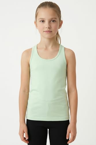 Image of Kurve Premium Girls Seamless Supersoft Wide Strap Comfortable Racerback Tank (Made with Love in The USA)