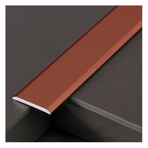 Aluminum Floor Threshold Strip, Carpet Transition Strip, Matt Finish, Non-Fingerprint,Waterproof & Moisture-Proof, Ideal for Doorways, Carpet to Tile & Wood Floor Transitions(Red,0.6in)