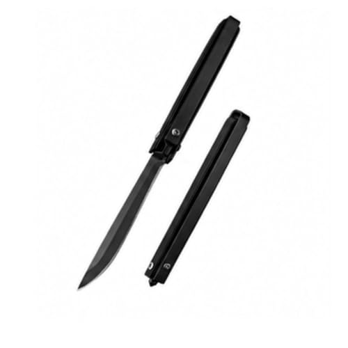 Image of TAZLYN knife foldable Stainless Steel - Manual Cutting Tool Cutting Tool for Vegetables for Kitchen & Travel Use Blade for Fruit Cutting, Kitchen Use | Survival Tool Leather Case